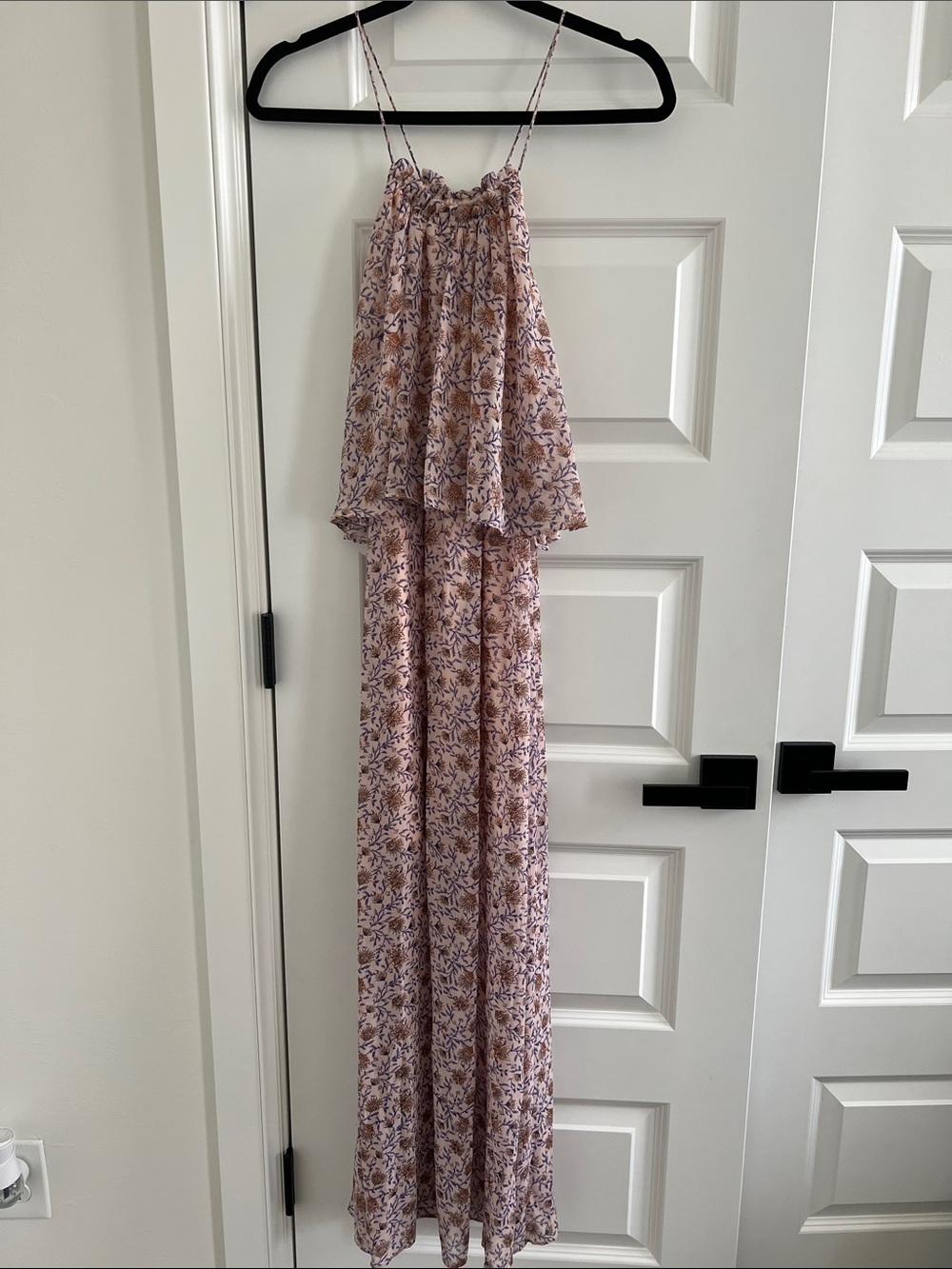 H&M Floral Maxi Dress in Blush and Lavender